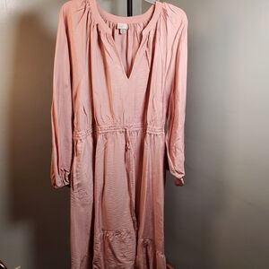 a new day Blush Long Sleeve Dress